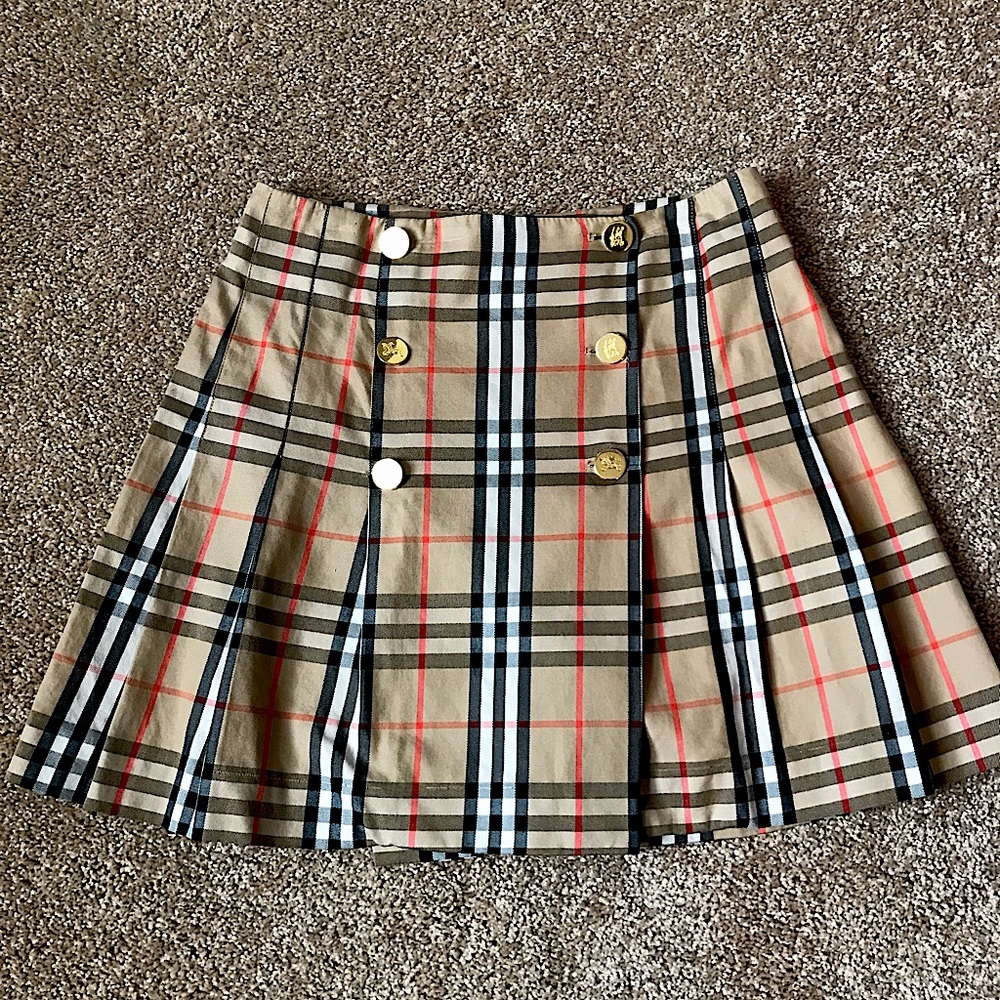 Burberry 90s Nova Check Mini Skirt size 4 Cotton